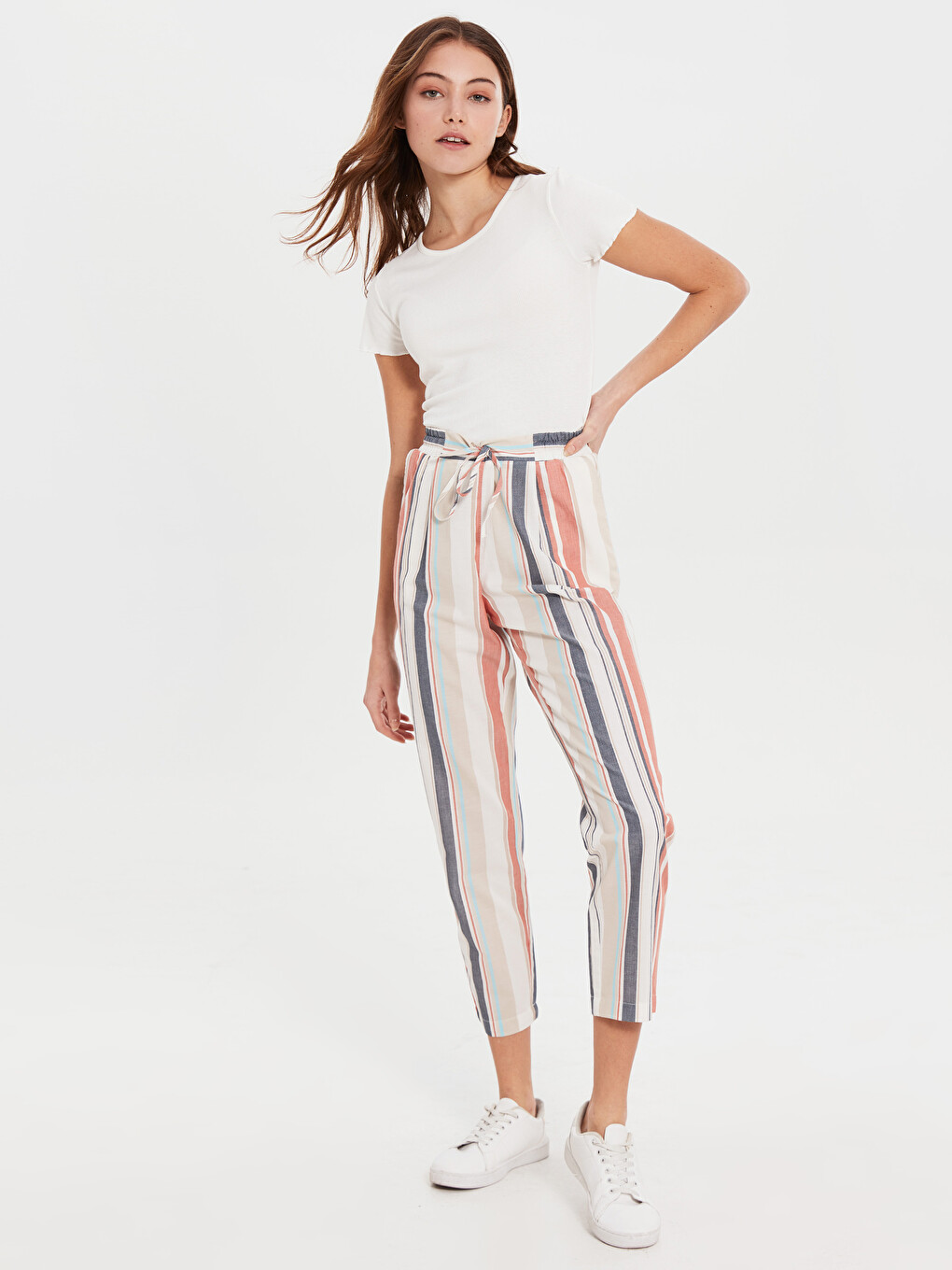 Mom Fit Gabardine Women's Trousers-2