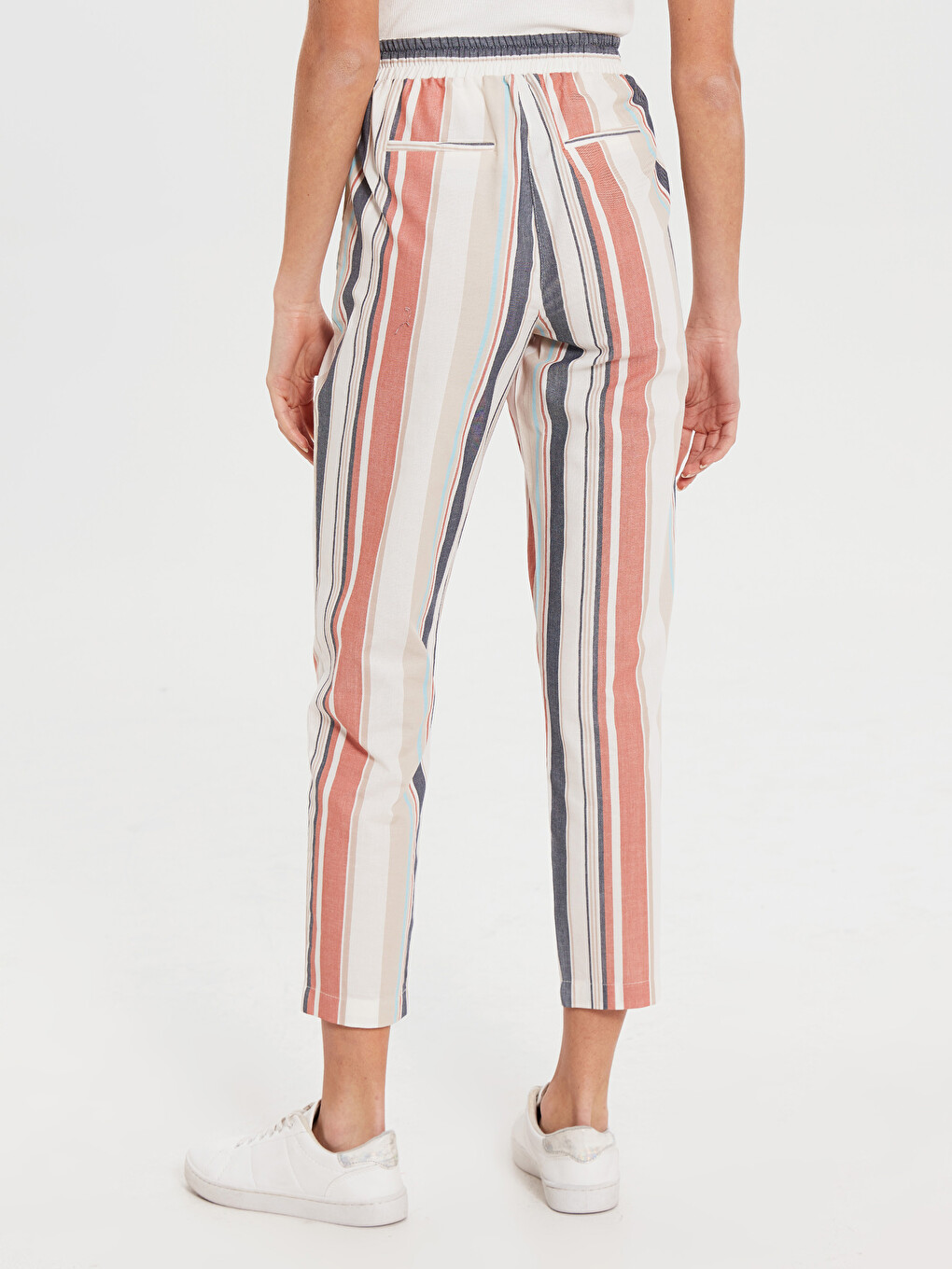 Mom Fit Gabardine Women's Trousers-3
