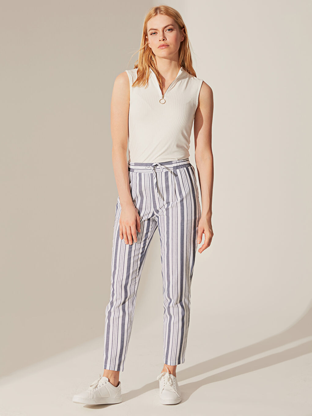 Mom Fit Gabardine Women's Trousers