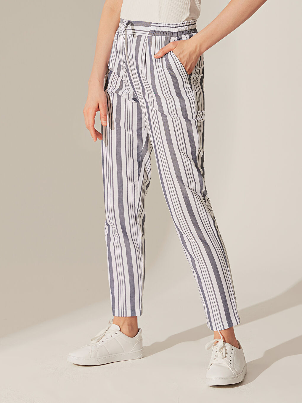 Mom Fit Gabardine Women's Trousers-1