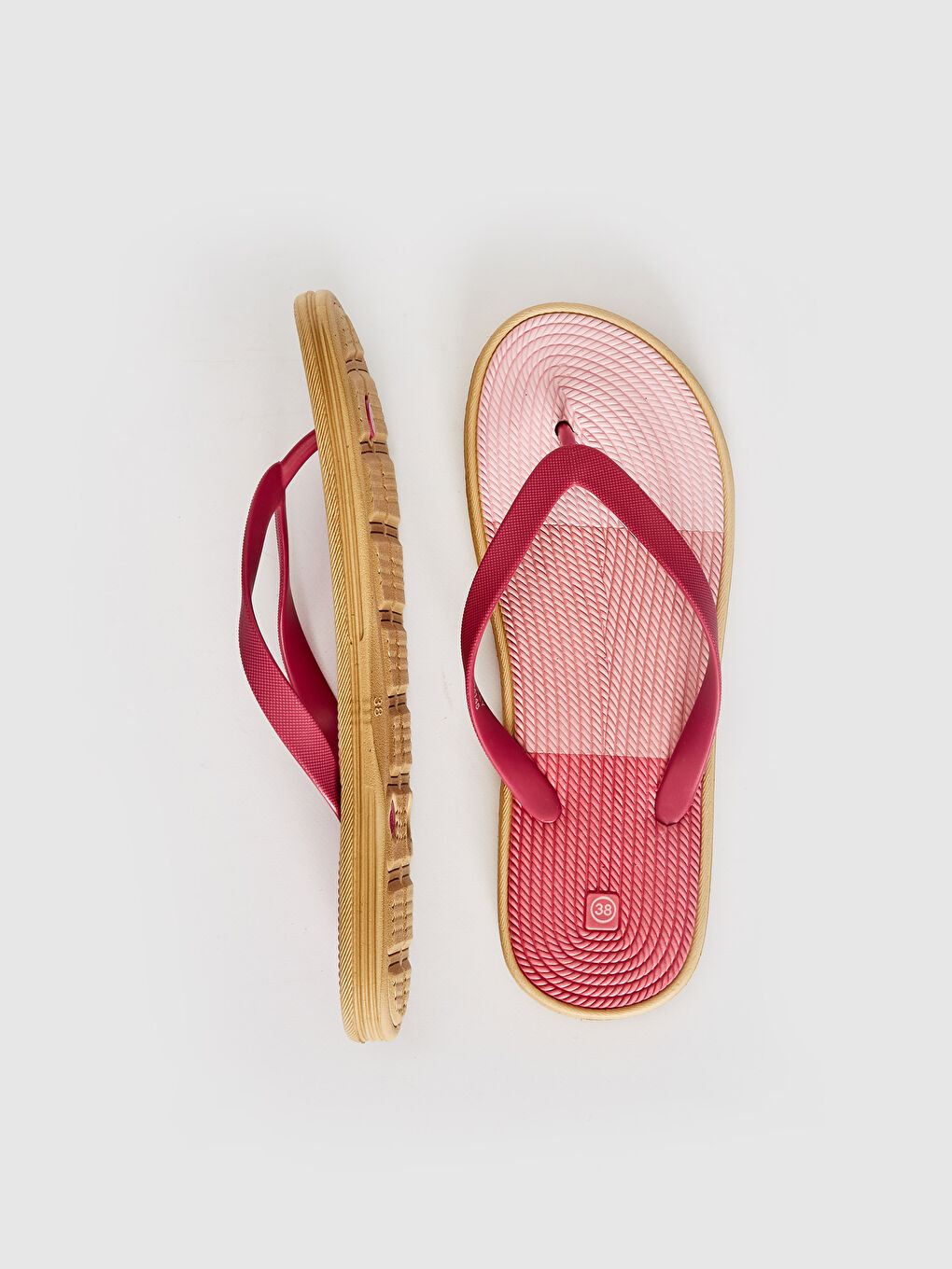 Pembe Kadın Parmak Arası Plaj Terliği-1