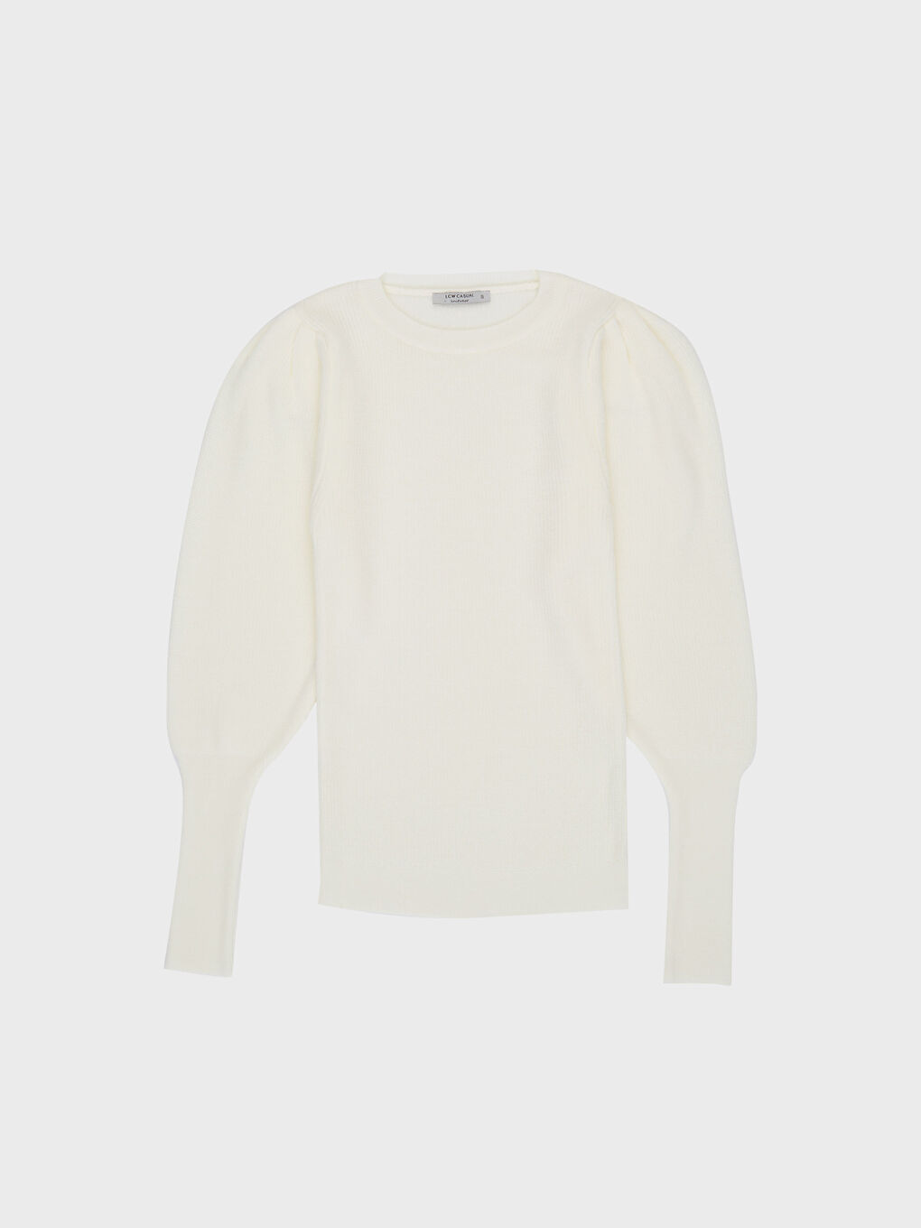 Crew Neck Long Sleeve Women's Sweater-1