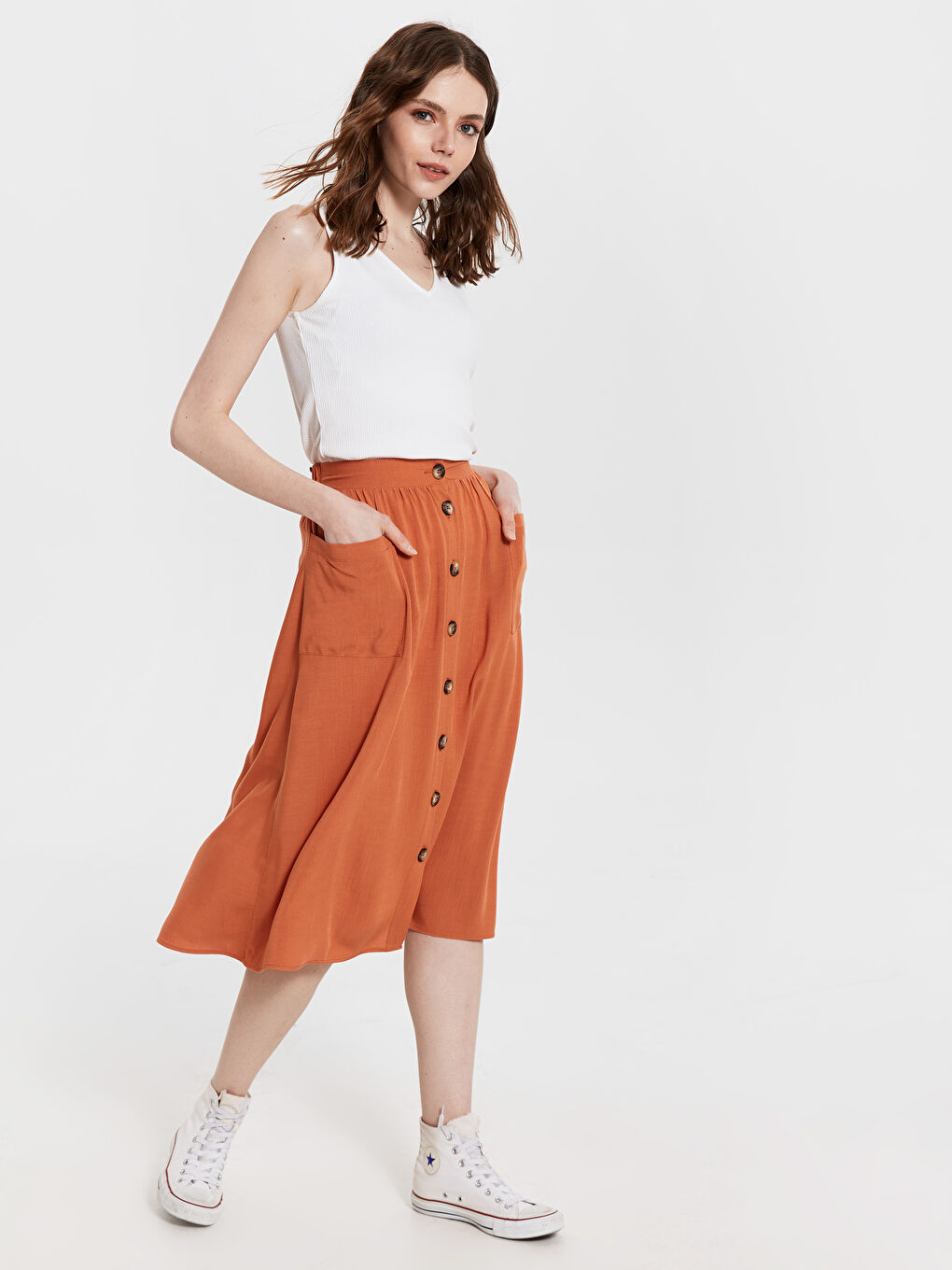 LCW Vision Standard Fit Women's Skirt -0SM534Z8-GPE