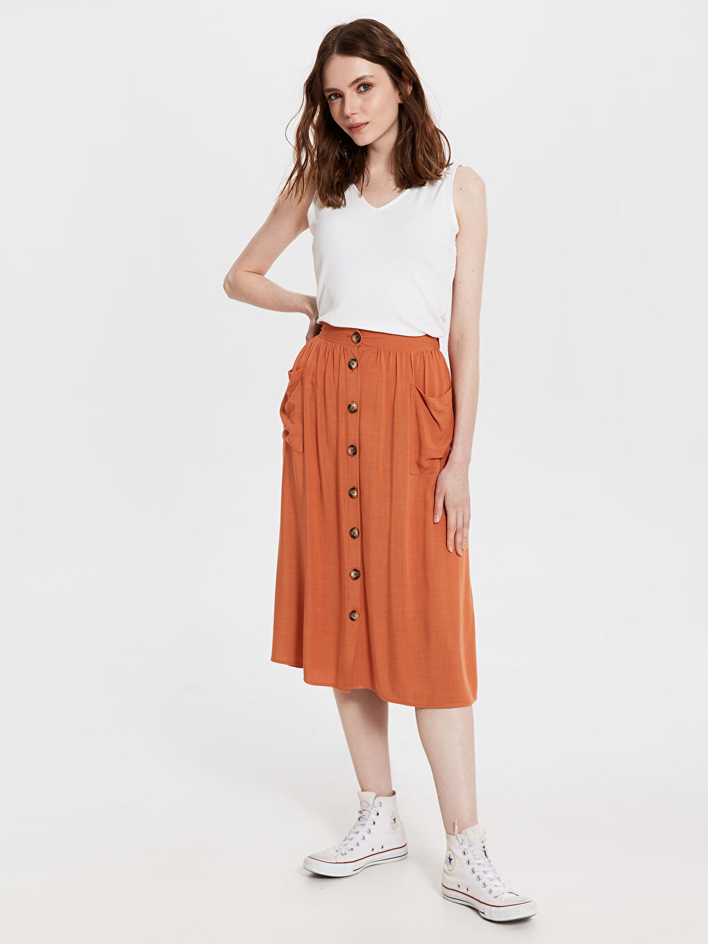 LCW Vision Standard Fit Women's Skirt -0SM534Z8-GPE