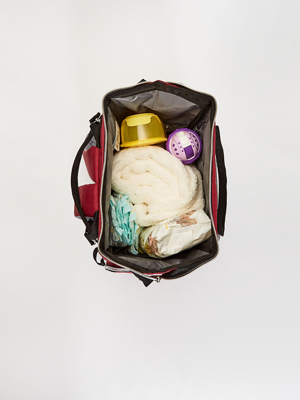 Sac à langer ROUGE BORDEAUX Femme-3