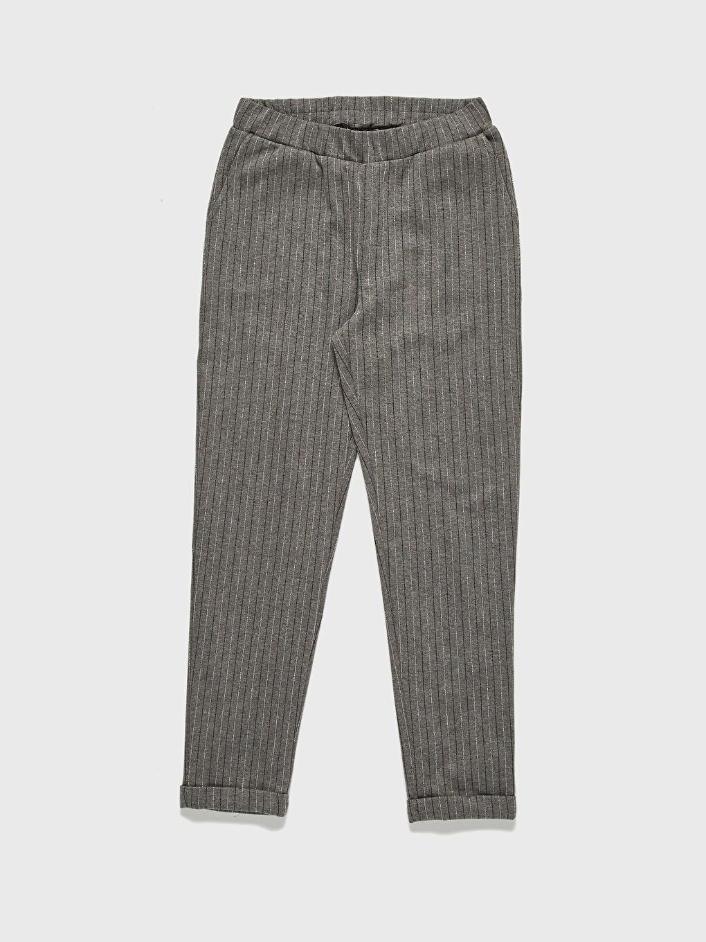 Elastic Waist Striped Women's Trousers-4