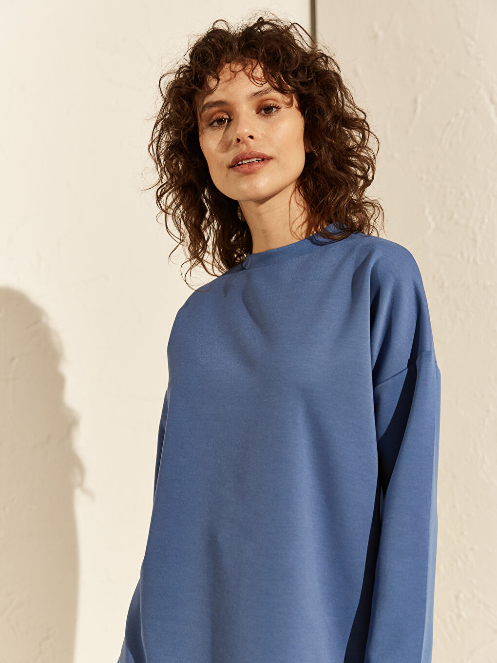 Turtleneck Long Sleeve Oversize Women's Tunic-2