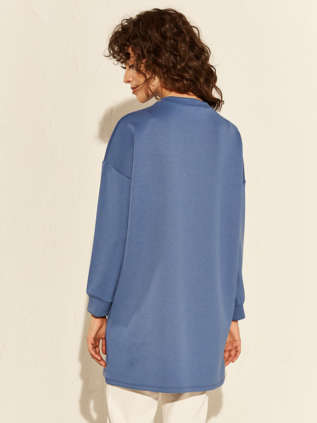 Turtleneck Long Sleeve Oversize Women's Tunic-3