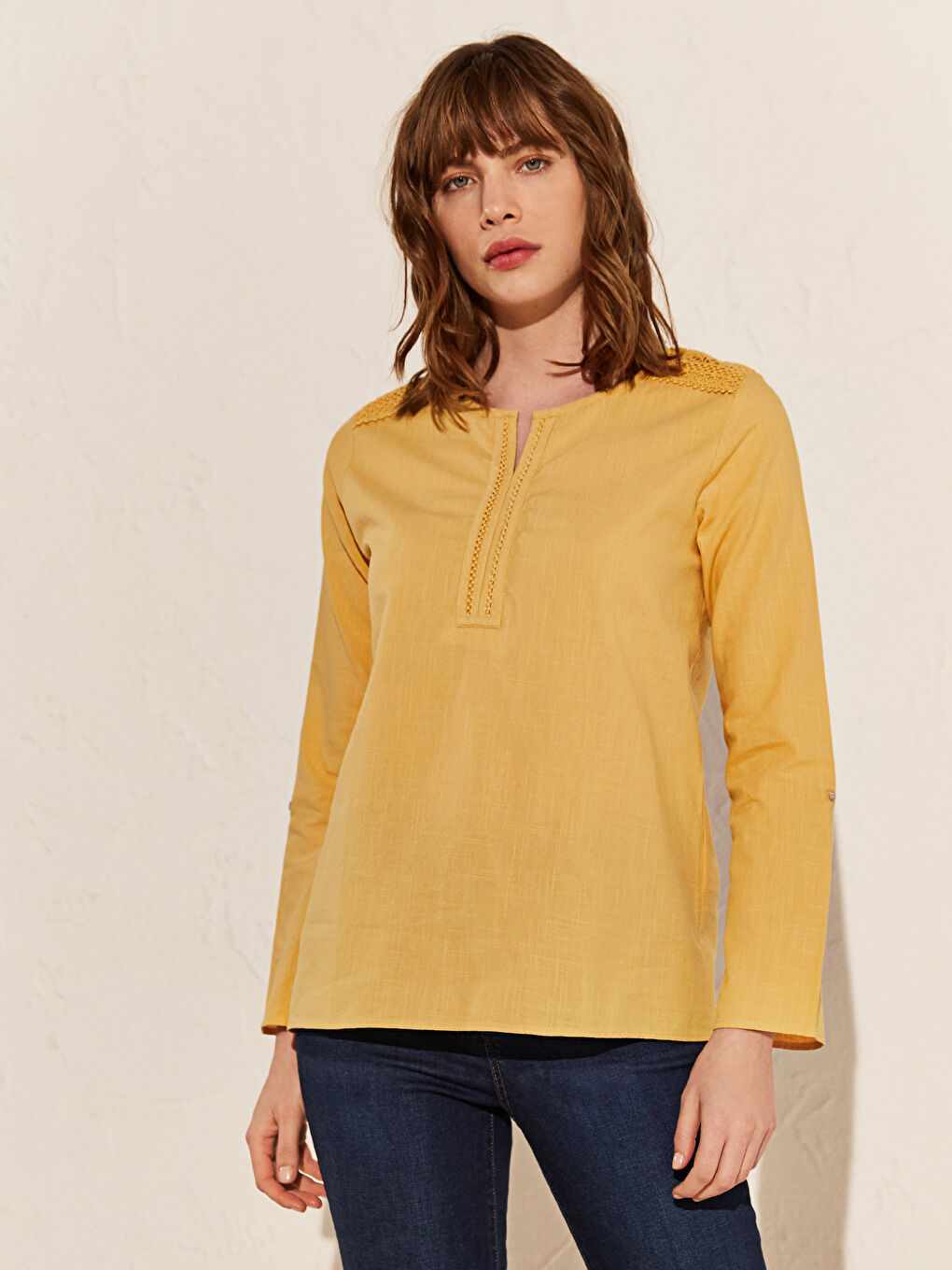 Long Sleeve Women's Blouse-1