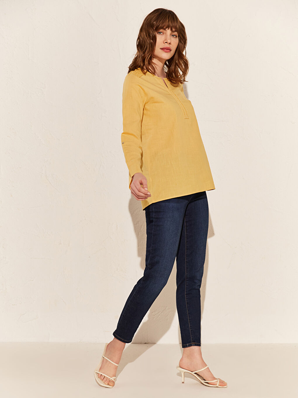 Long Sleeve Women's Blouse-3