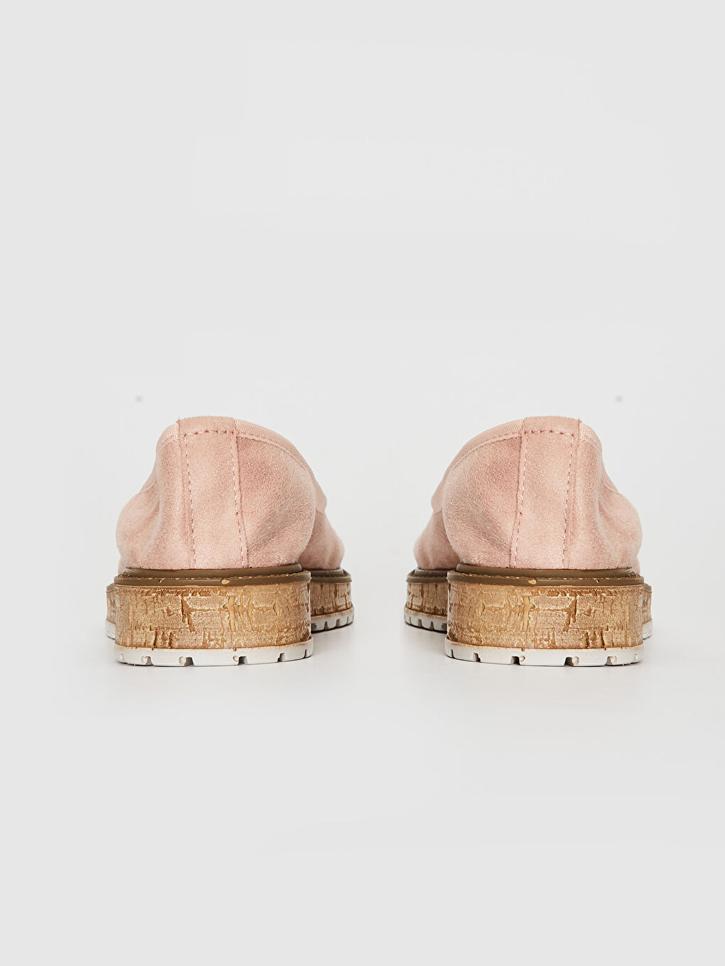 Pembe Kadın Süet Klasik Ayakkabı-3