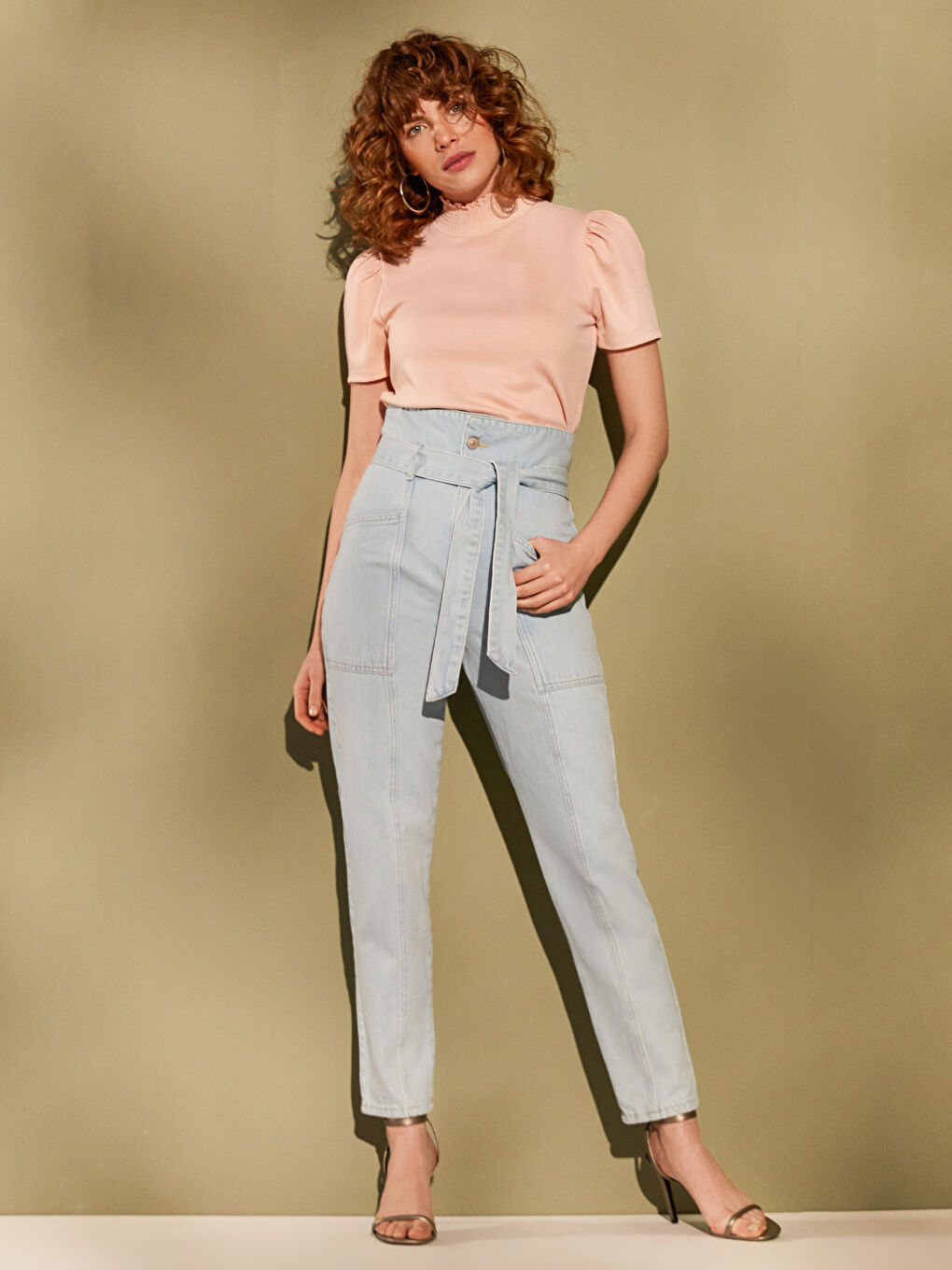 Paperbag Women's Jeans-3