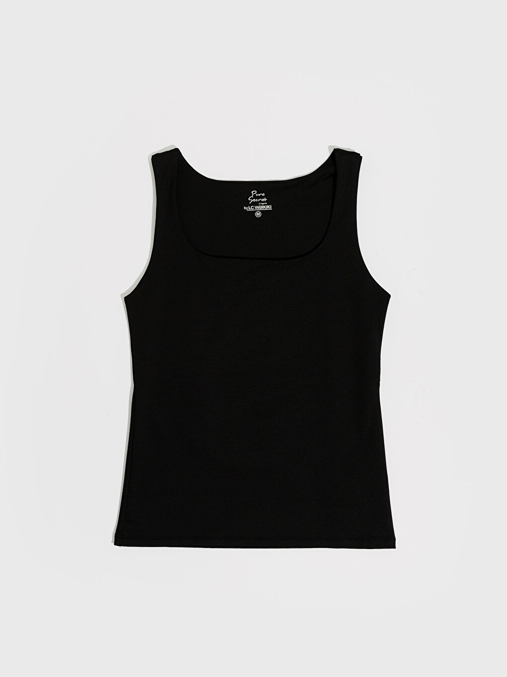 Siyah U Yaka Kadın Atlet