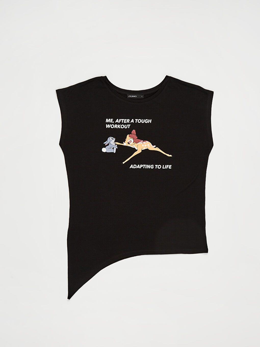 Siyah Kayık Yaka Kısa Kollu Kadın Tişört-1