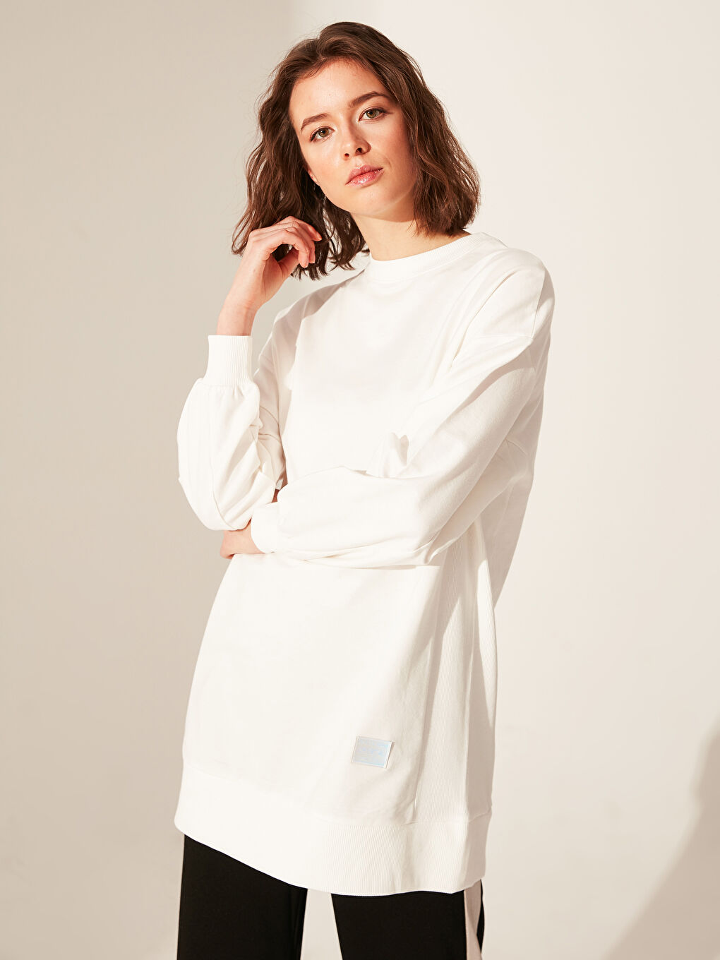 Plain Oversize Sweatshirt -0SO756Z8-EEW