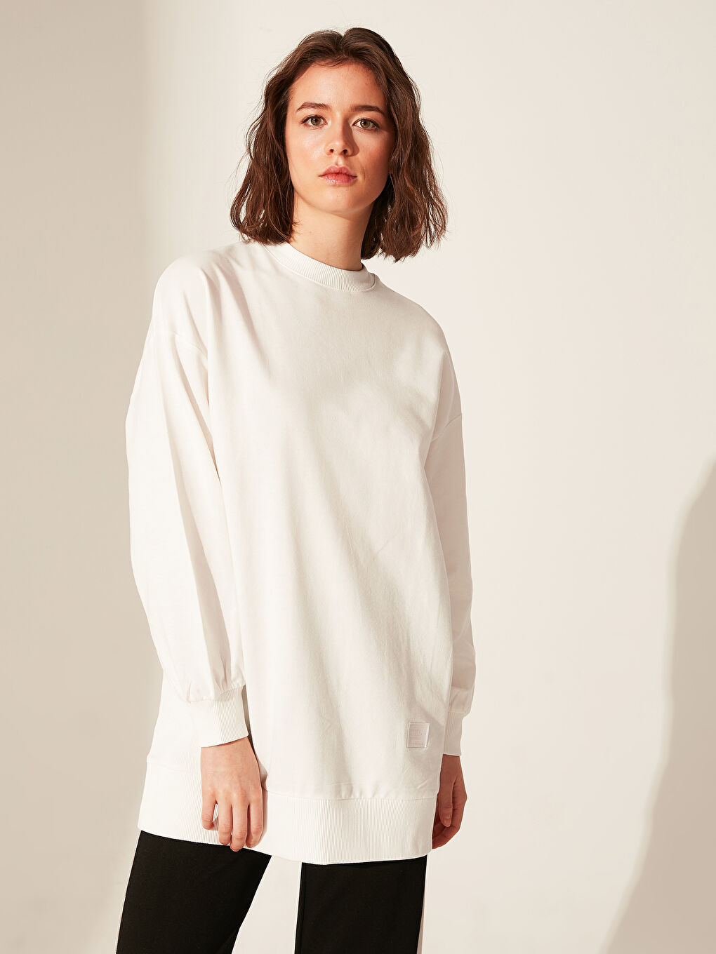 Plain Oversize Sweatshirt -0SO756Z8-EEW