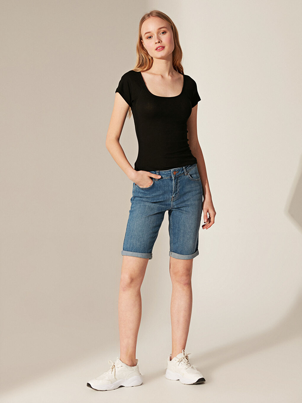 Women's Jean Shorts-1