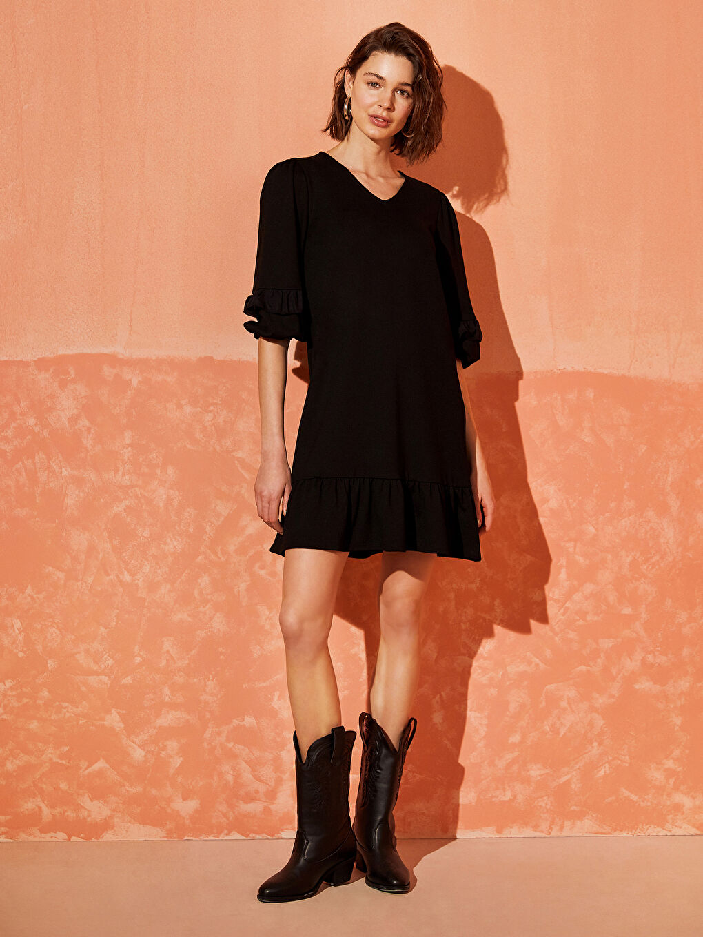 LCW Vision Kleid für Damen mit langen Ärmeln in regulärer Passform -0SA332Z8-K3W
