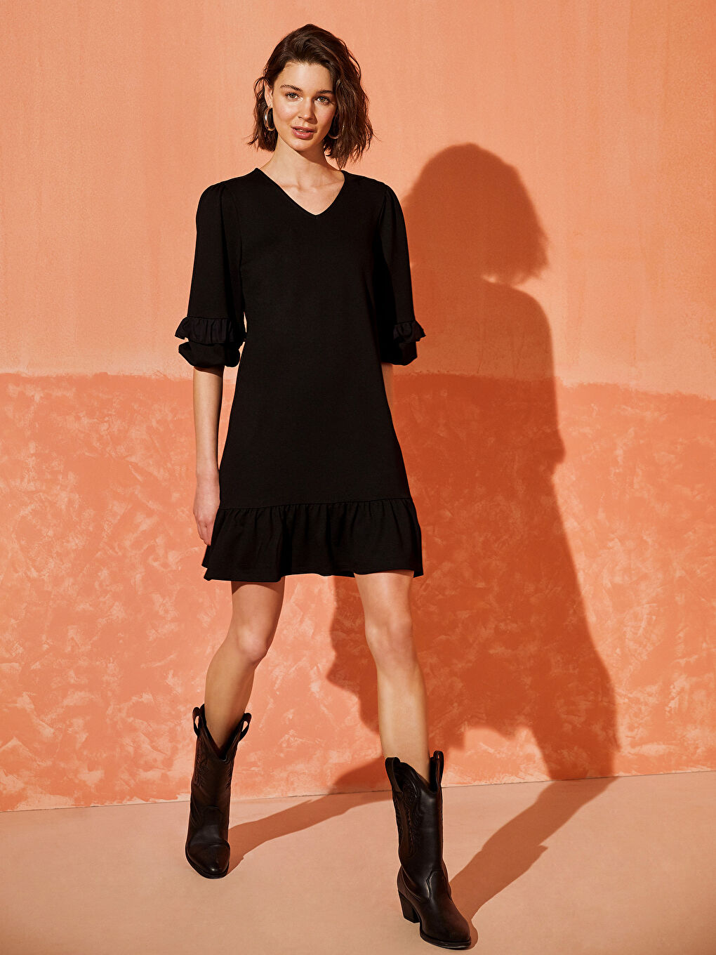 LCW Vision Kleid für Damen mit langen Ärmeln in regulärer Passform -0SA332Z8-K3W