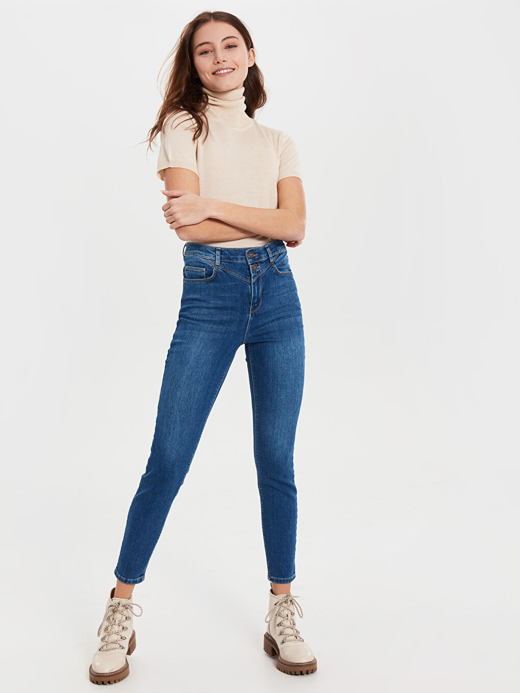 İndigo Jüpiter Süper Skinny Fit Kadın Jean Pantolon