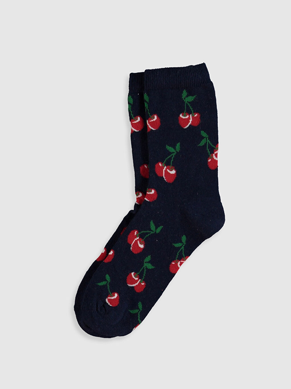 Lacivert Kadın Desenli Soket Çorap