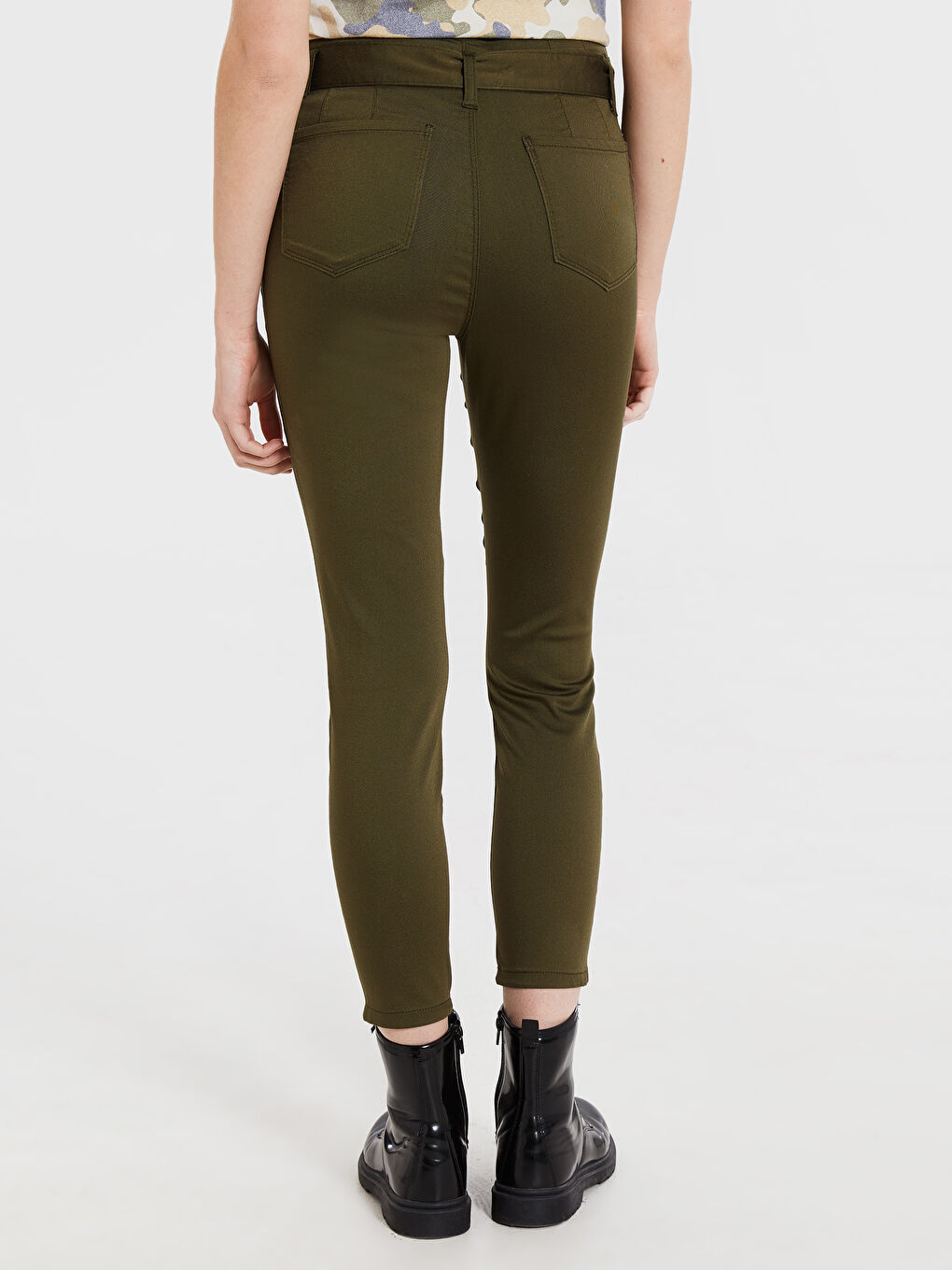 Standard Fit Women's Gabardine Trousers-2