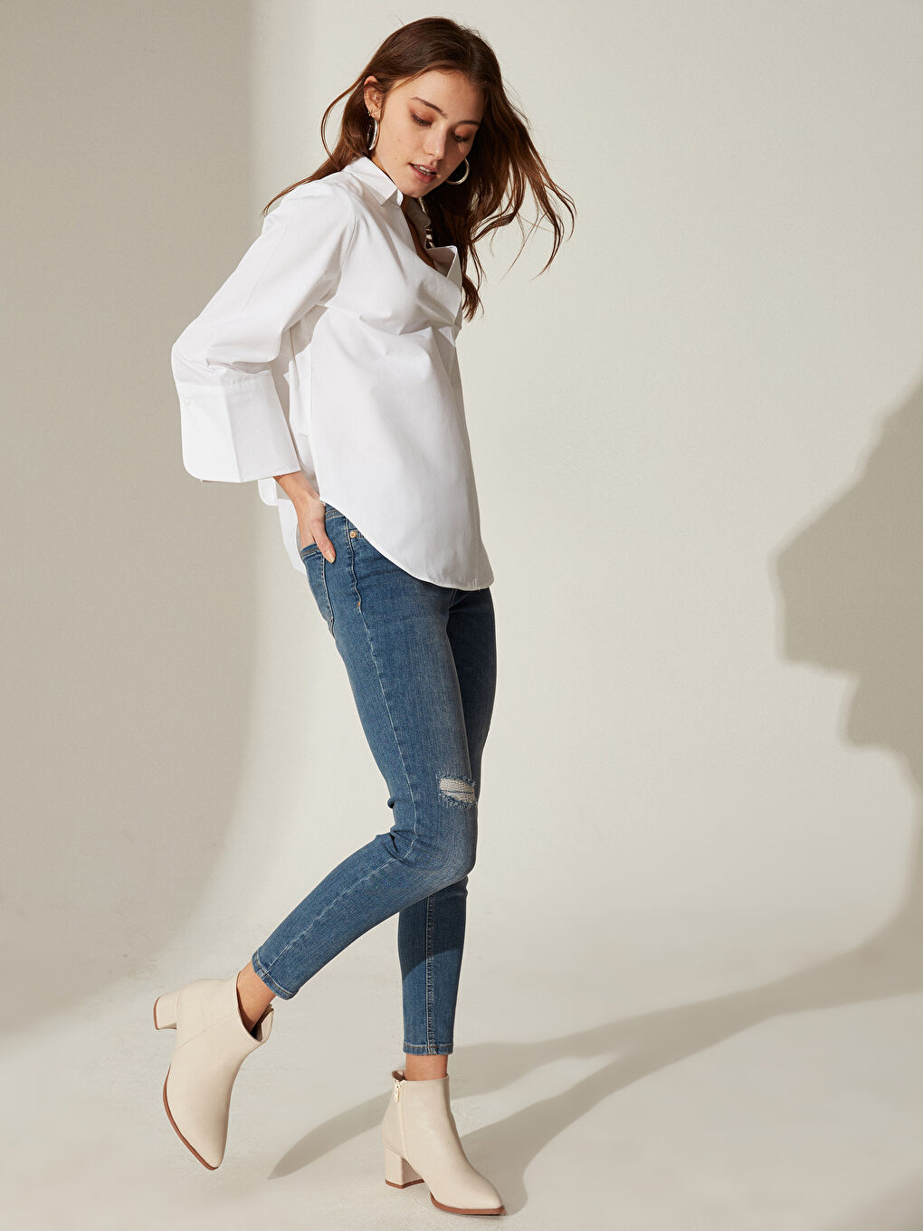 İndigo Skinny Fit Kadın Jean