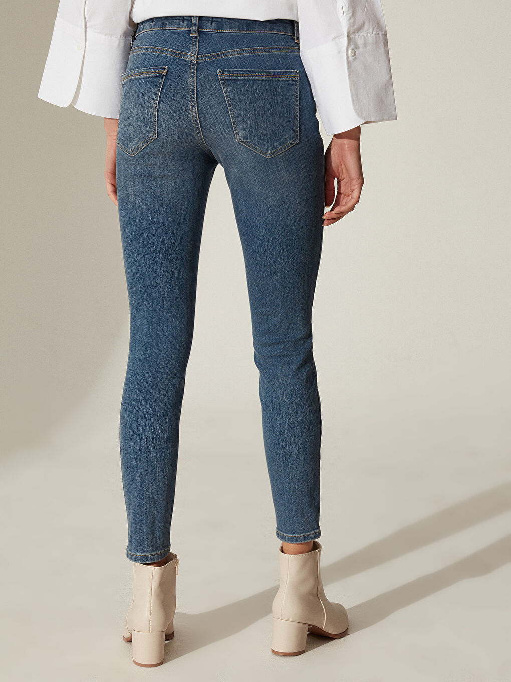 İndigo Skinny Fit Kadın Jean-3