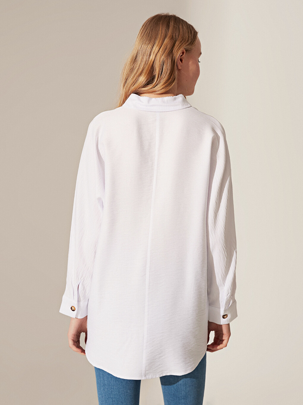 Loose Fit Long Sleeve Women's Shirt-2