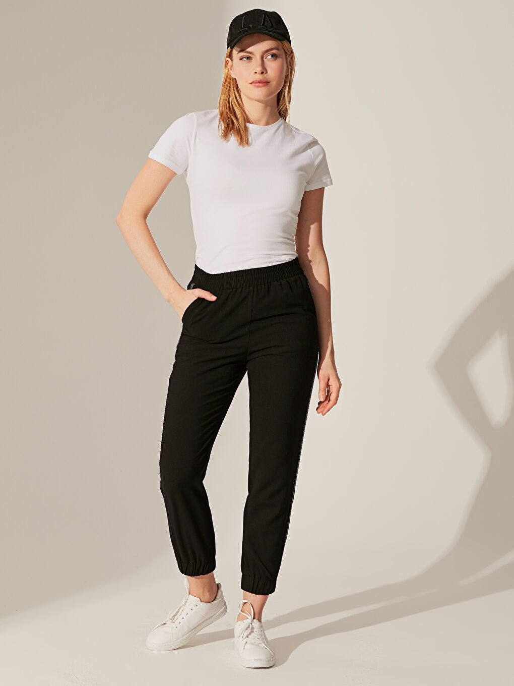 Standard Fit Women's Gabardine Trousers-2
