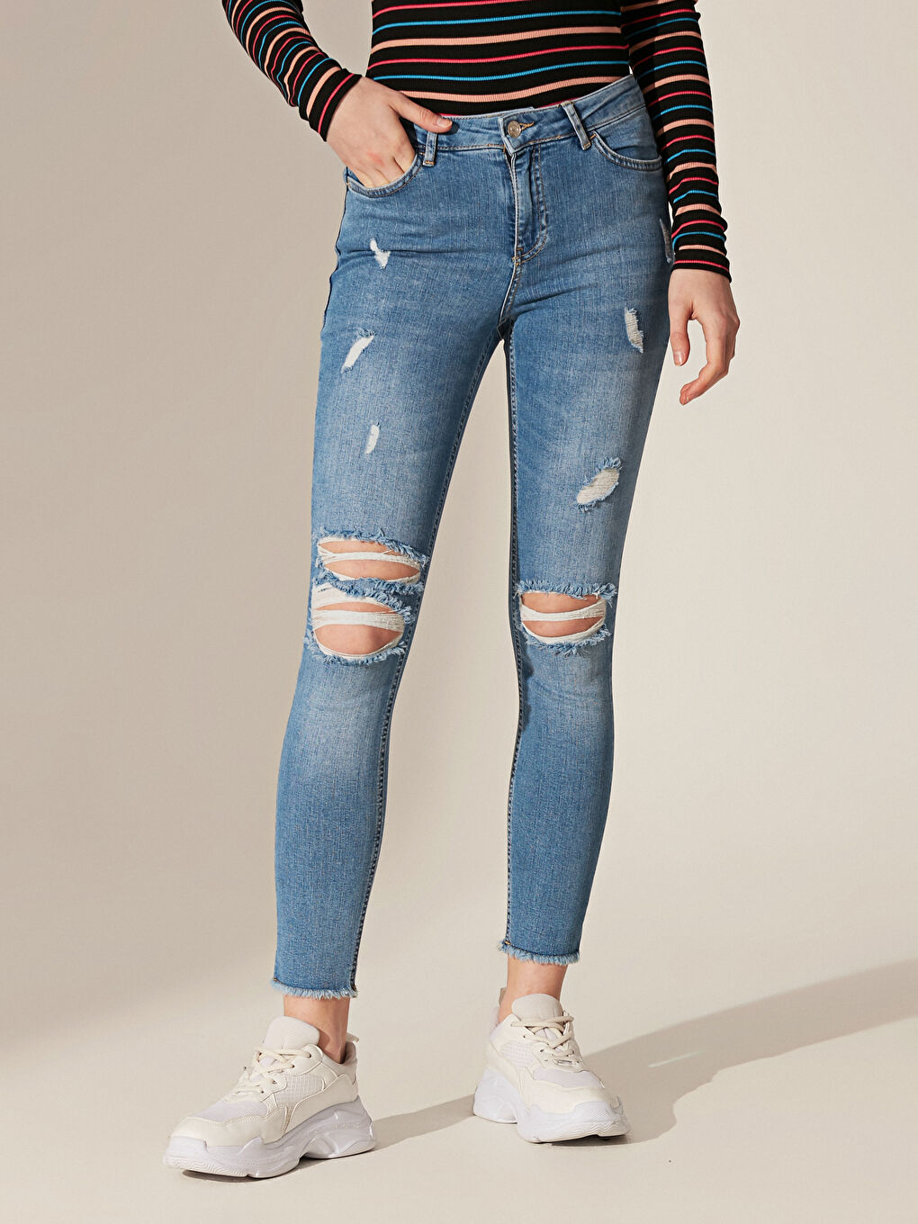 İndigo Mercury Skinny Fit Kadın Jean-2