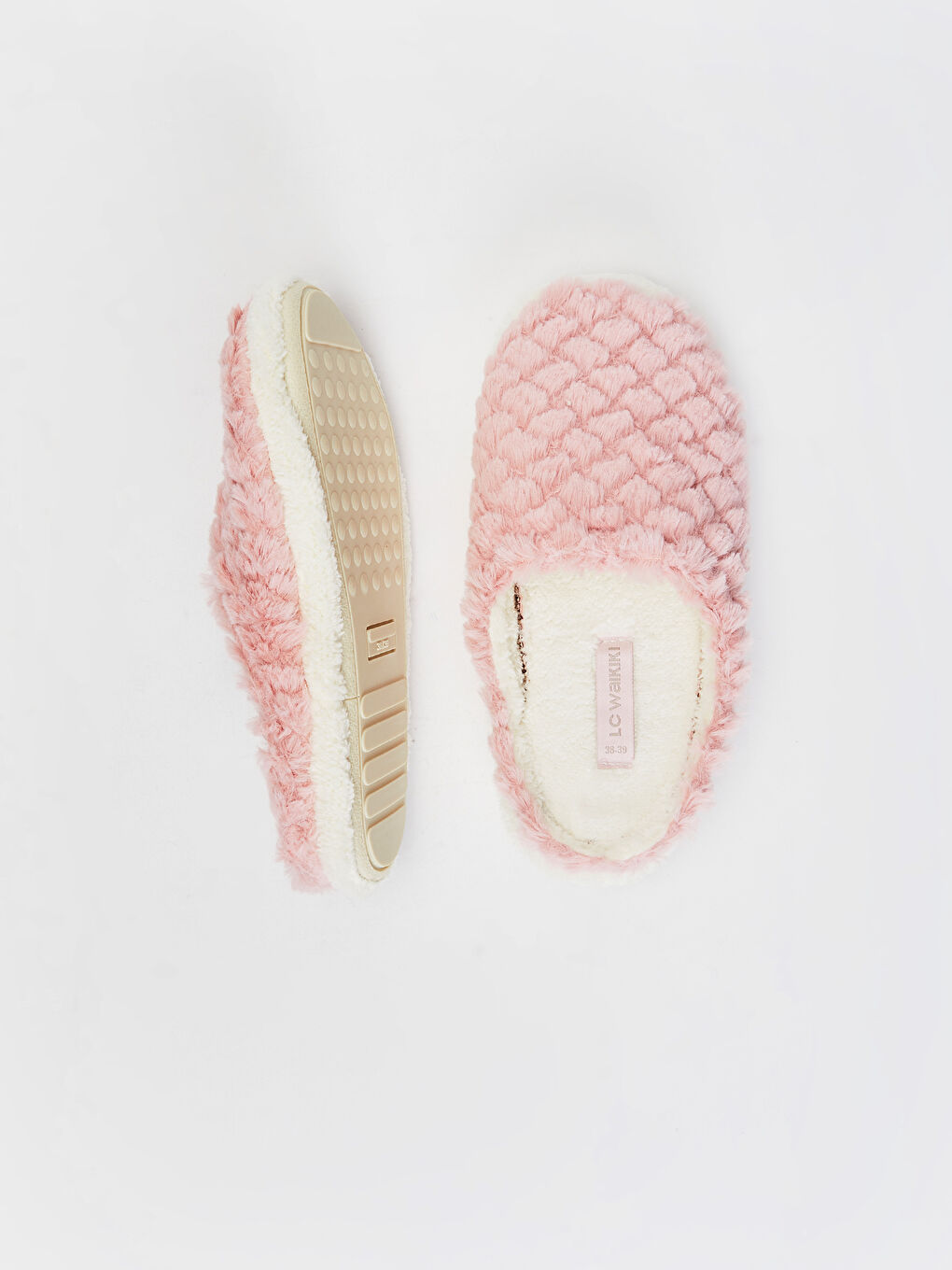 Әйелдер қызғылт Үйге арналған тәпішкелер-1