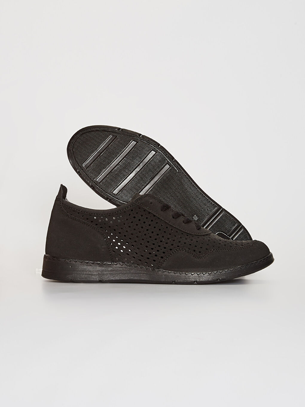 Siyah Kadın Bağcıklı Klasik Ayakkabı-2