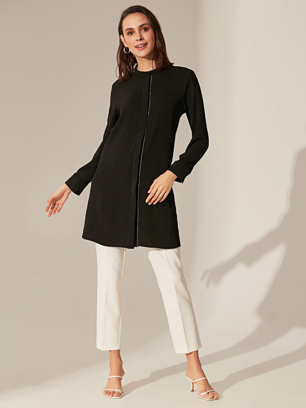 Advanced Radiance Women Viscose Long Sleeve Tunic-1