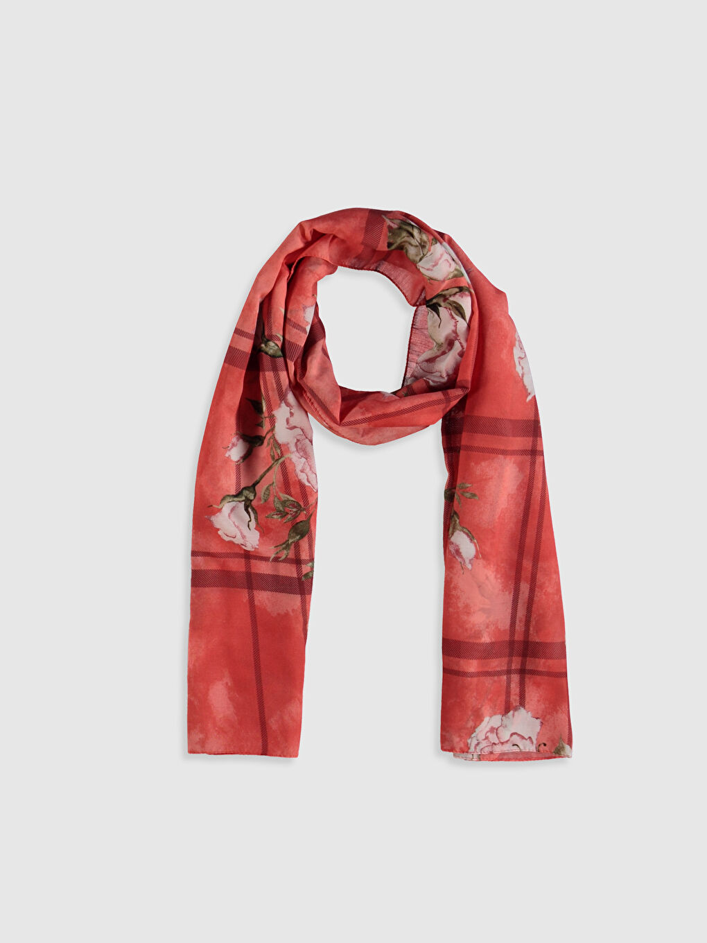 Женщины Красный Большой шарф