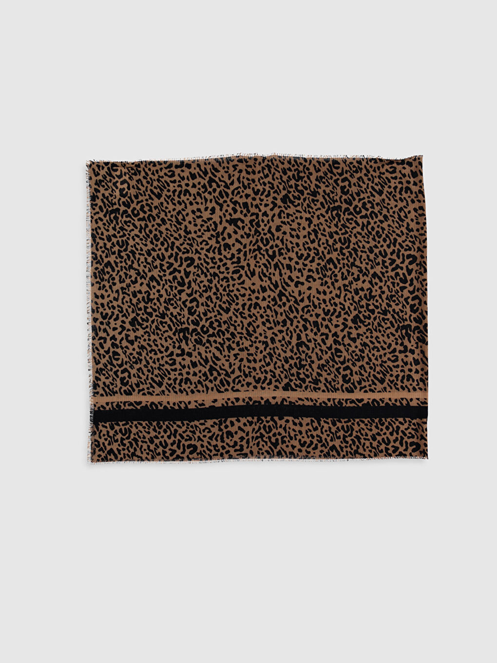 Woman BROWN Large Scarf-1