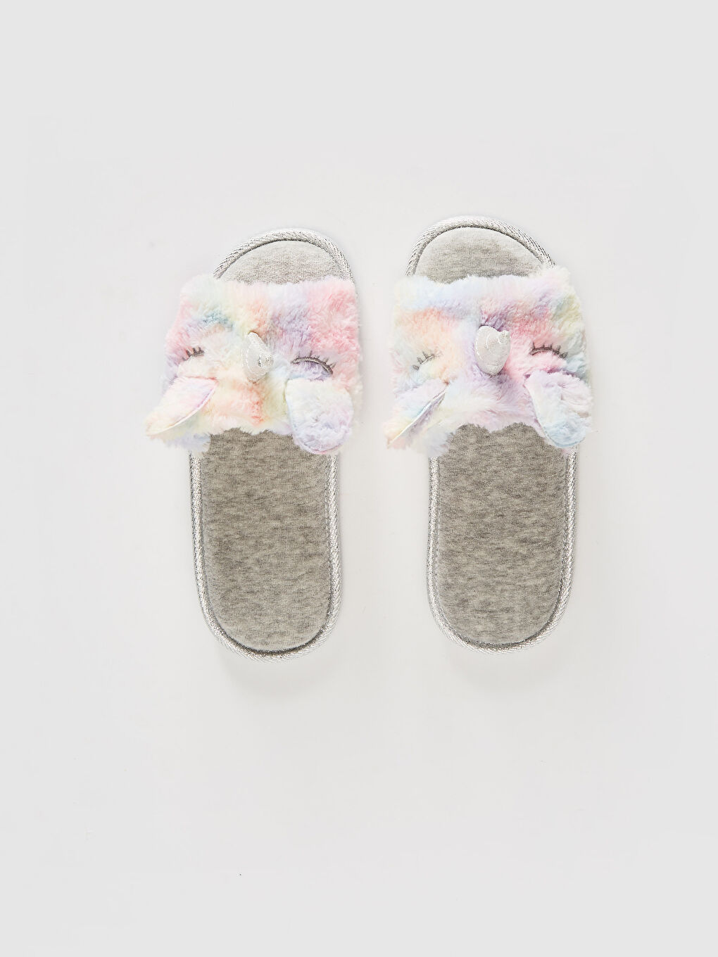 Karışık Kadın Pelüş Ev Terliği-2