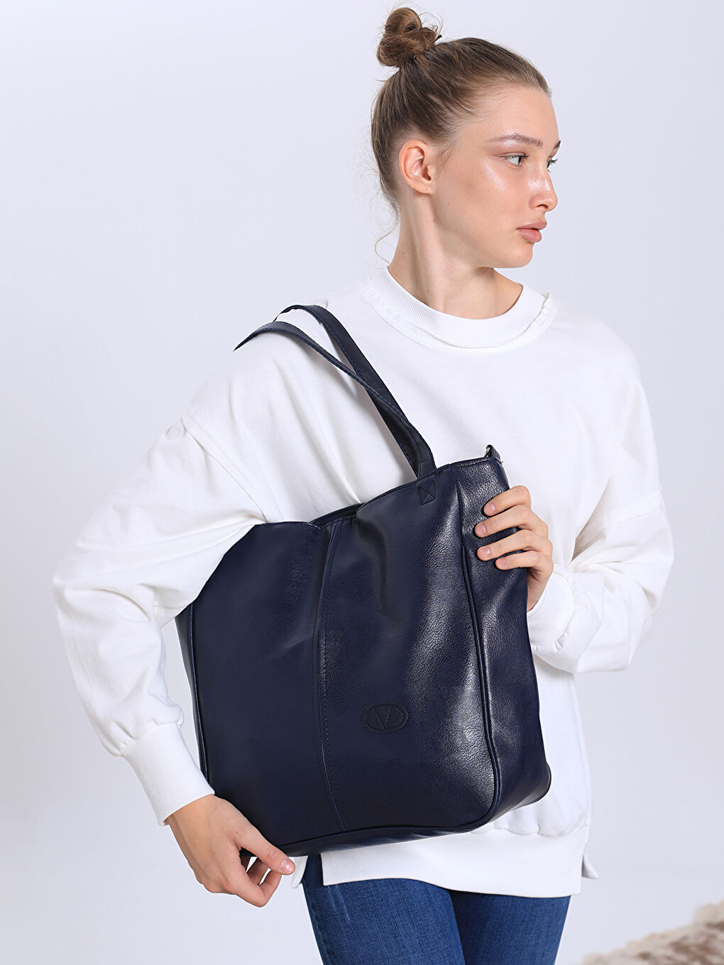 Lacivert Omuz Çantası-1