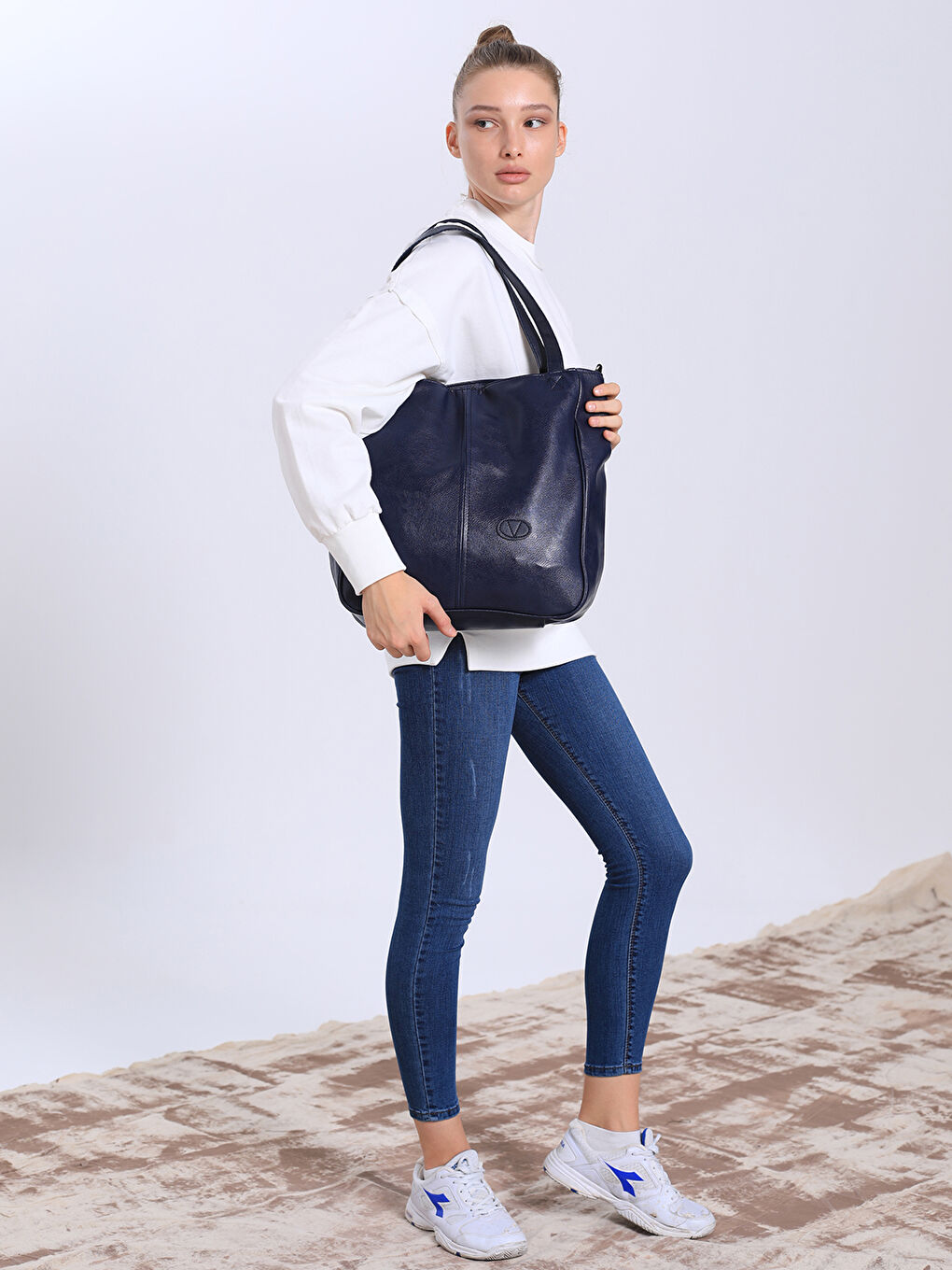 Lacivert Omuz Çantası-2