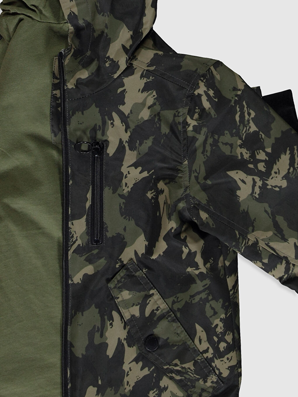 Короткое пальто с капюшоном для мальчика-2