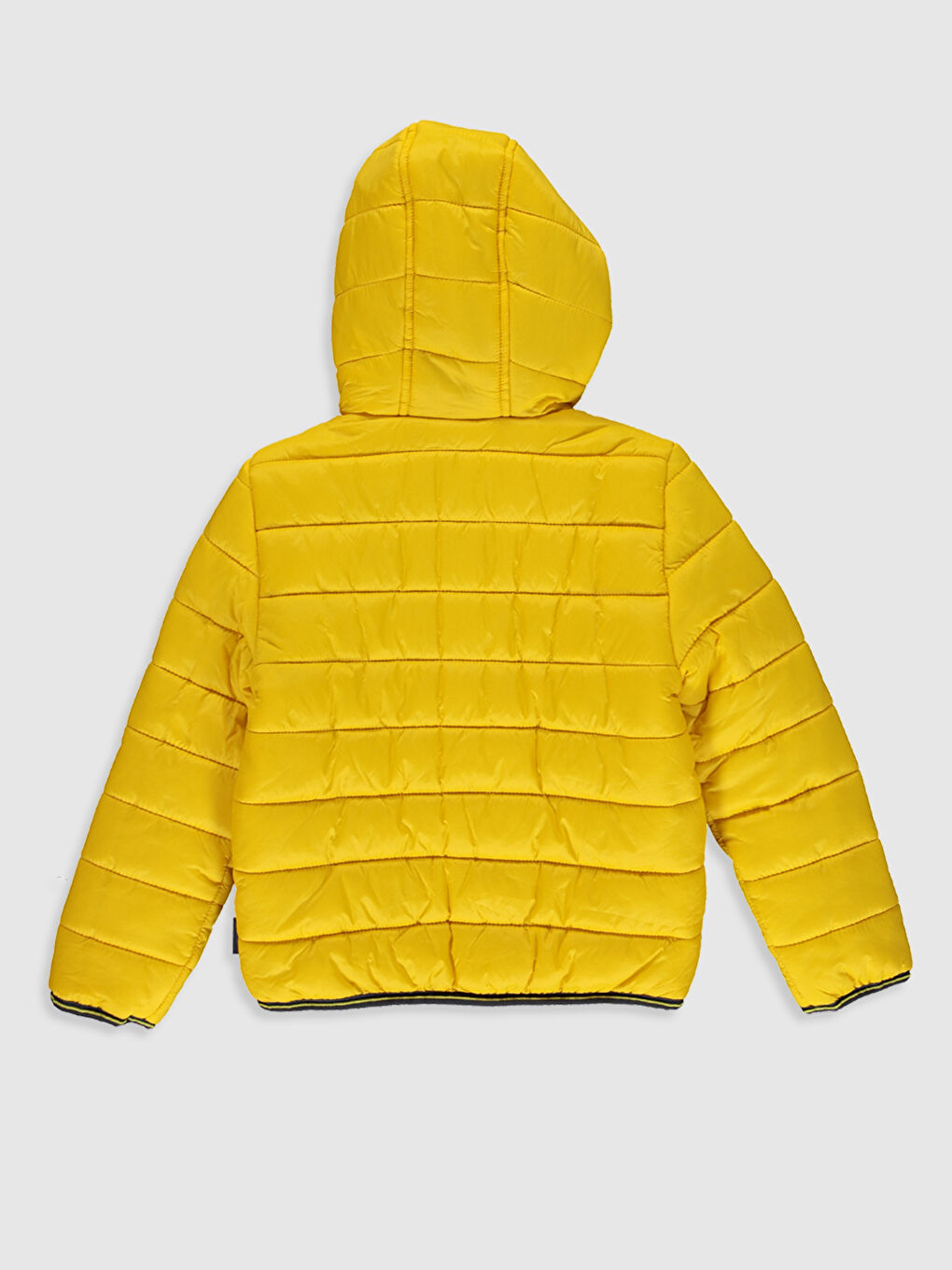 Sarı Kapüşonlu Erkek Çocuk Şişme Mont-1