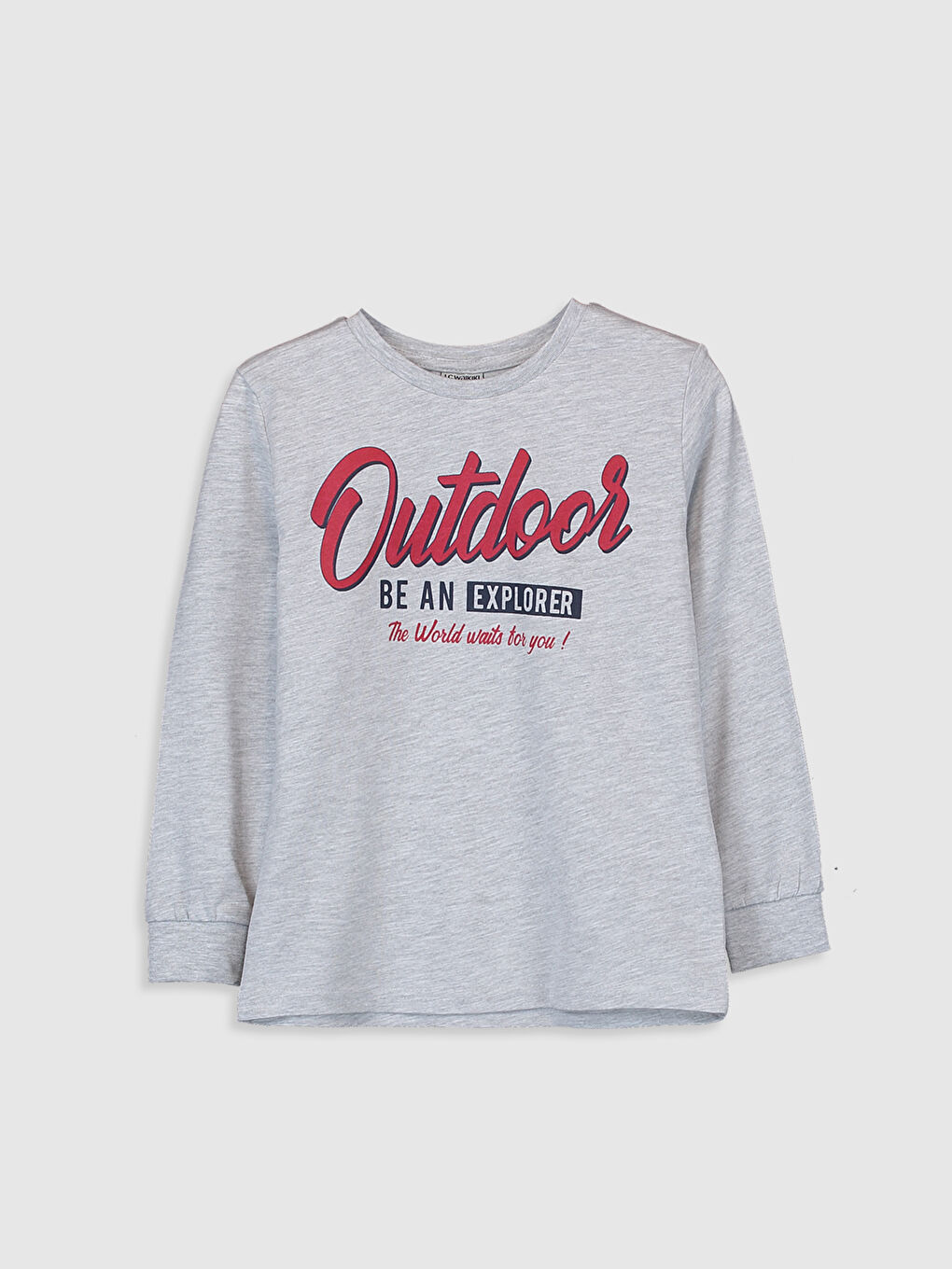 Crew Neck Long Sleeve Boys' T-Shirt