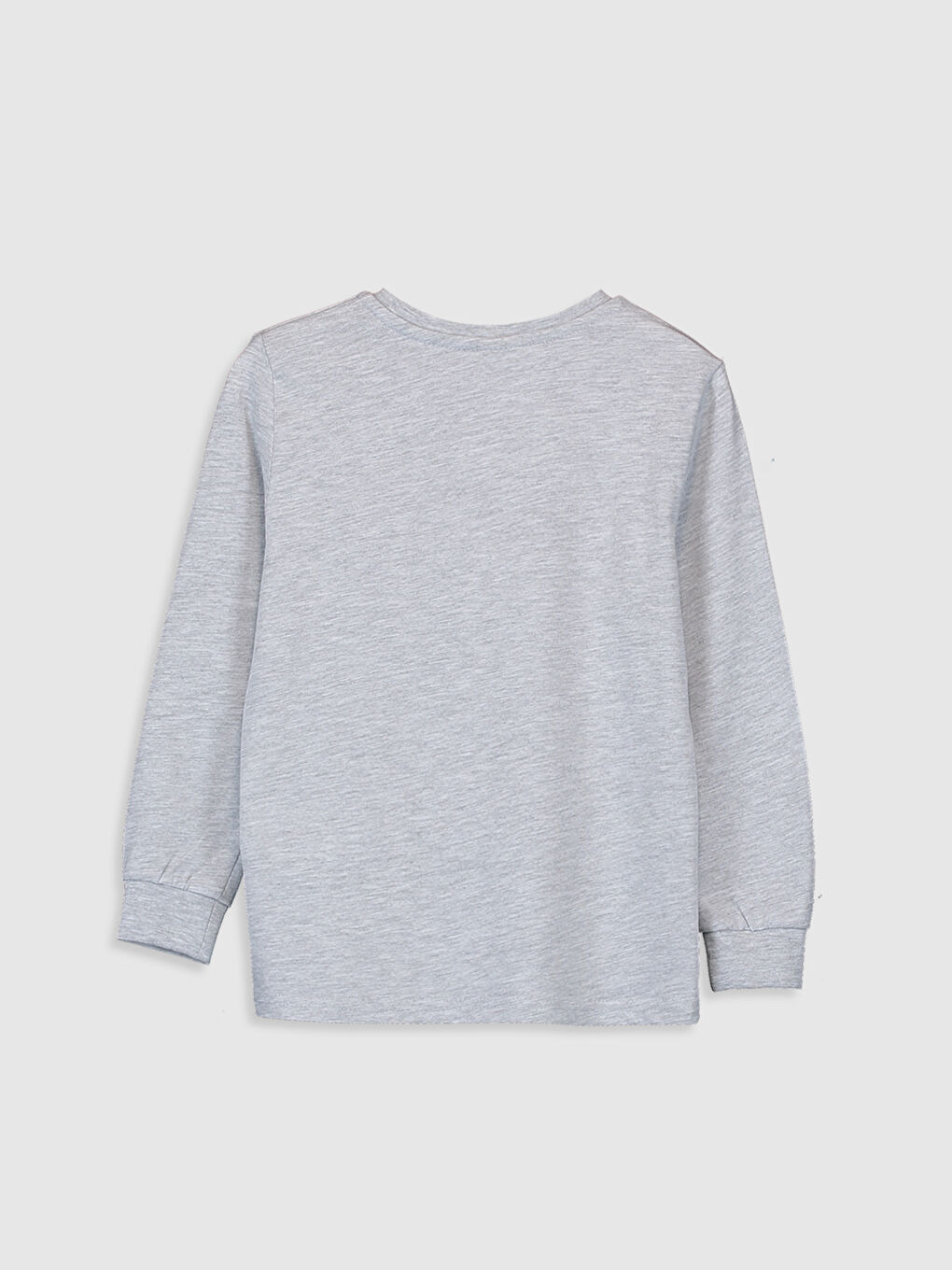 Crew Neck Long Sleeve Boys' T-Shirt-1