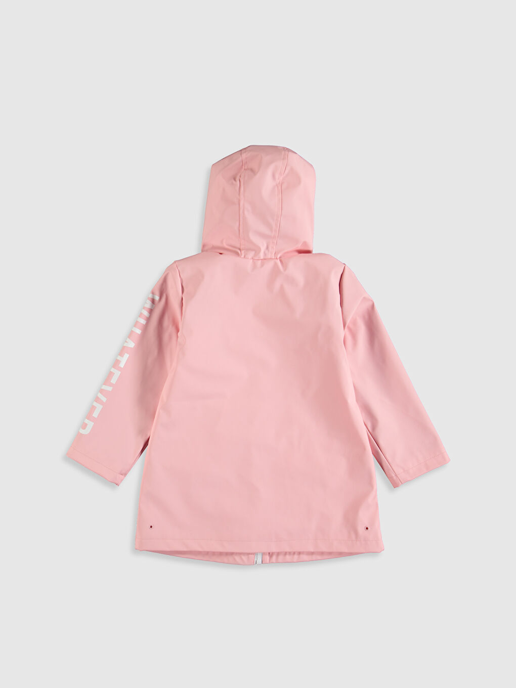 بالطو مطر بناتي بغطاء رأس من المطاط-1