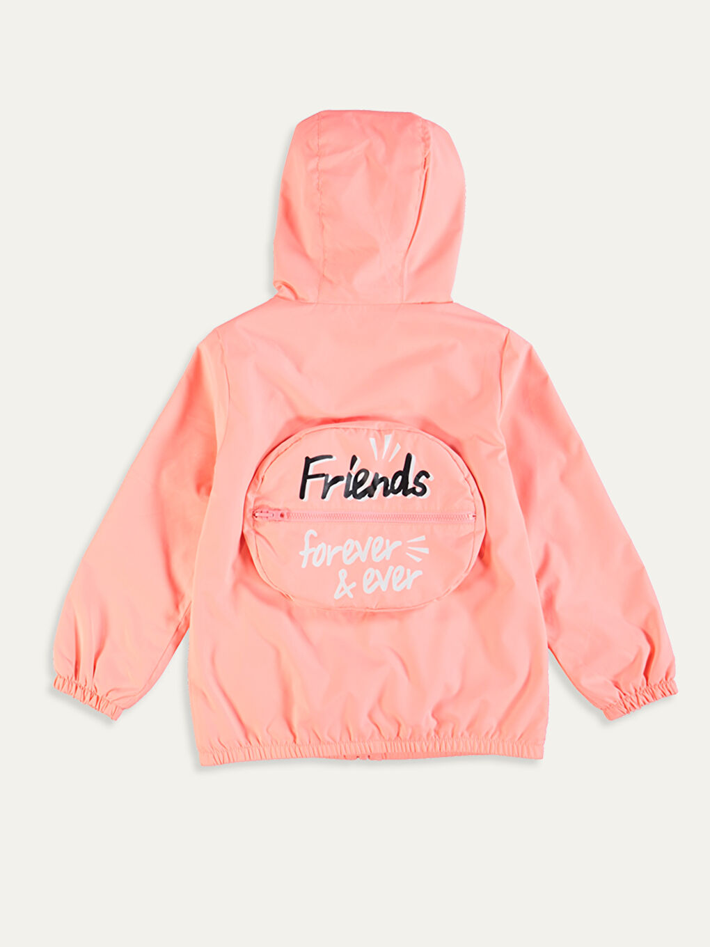 Hooded Long Sleeve Girls' Coat-1