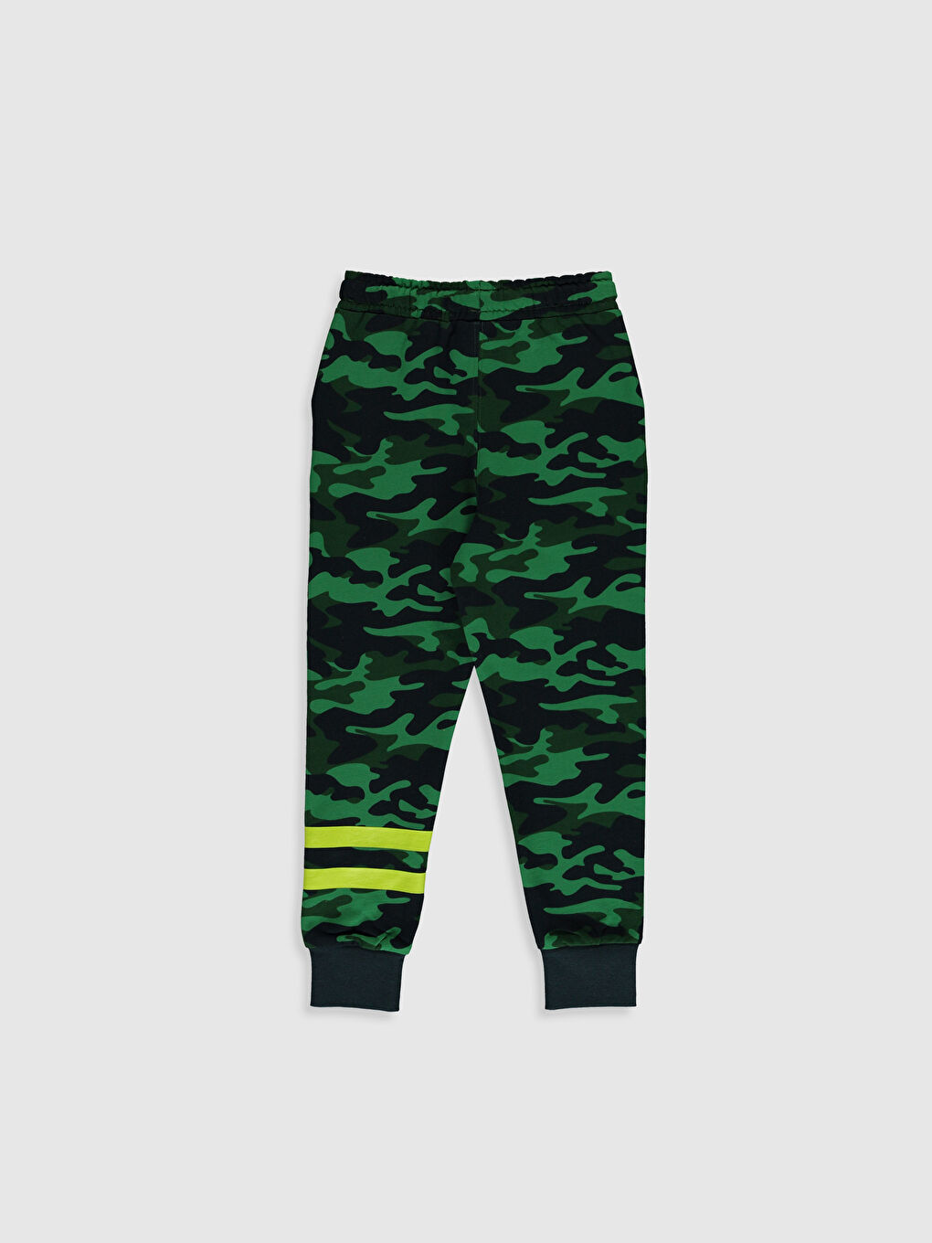 Yeşil Erkek Çocuk Kamuflaj Desenli Jogger Eşofman Altı-1