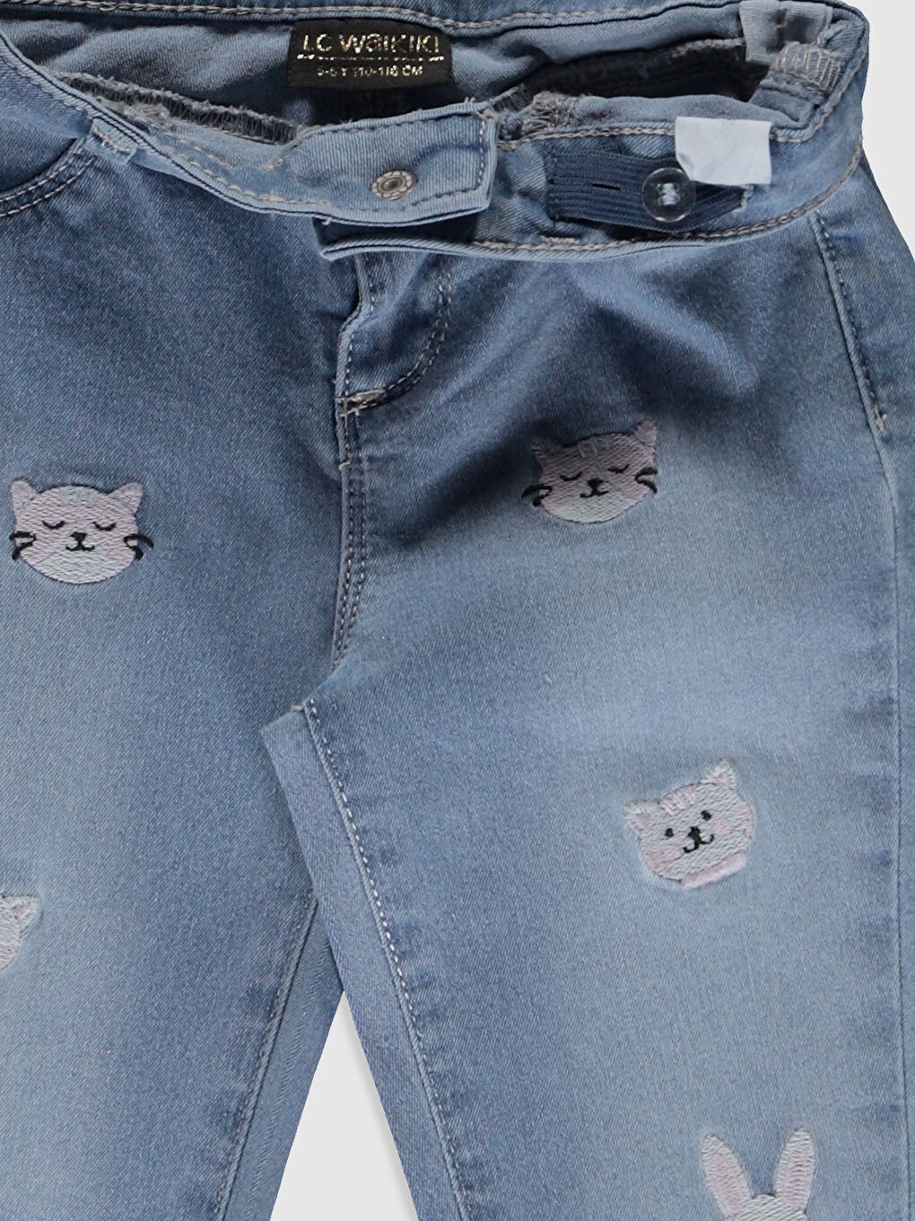 بنطلون جينز بوي فريند بناتي-2