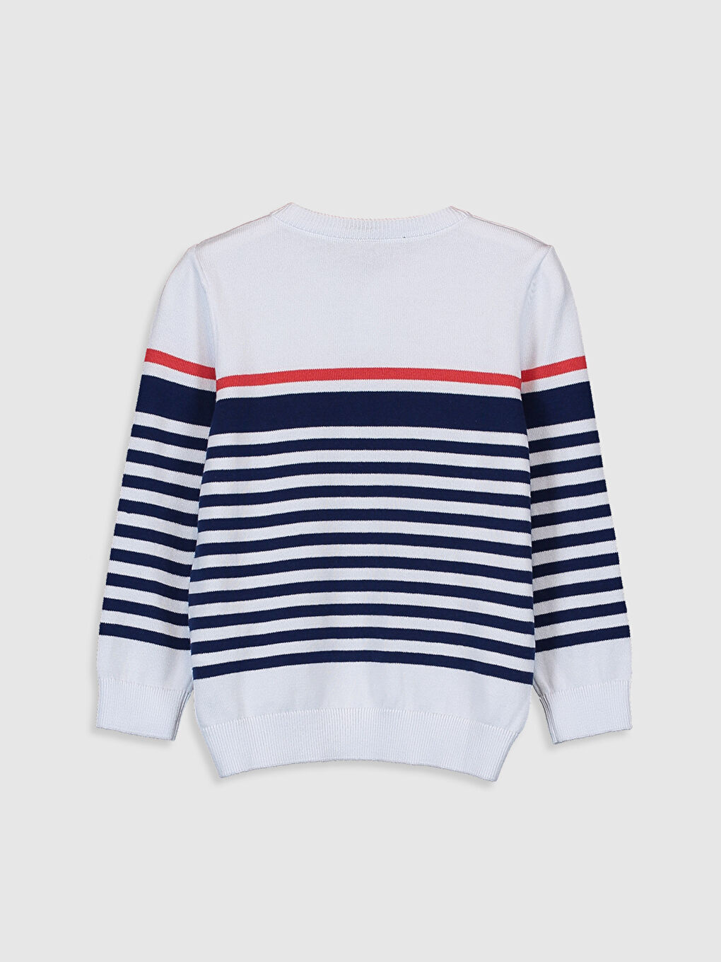 Свитер с круглым вырезом и длинным рукавом для мальчиков-1