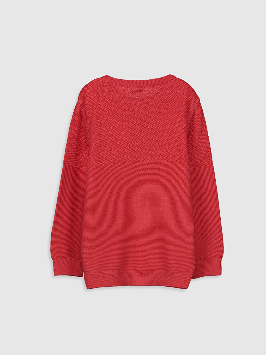 Ұлдарға арналған дөңгелек жағалы ұзын жең жемпір-1