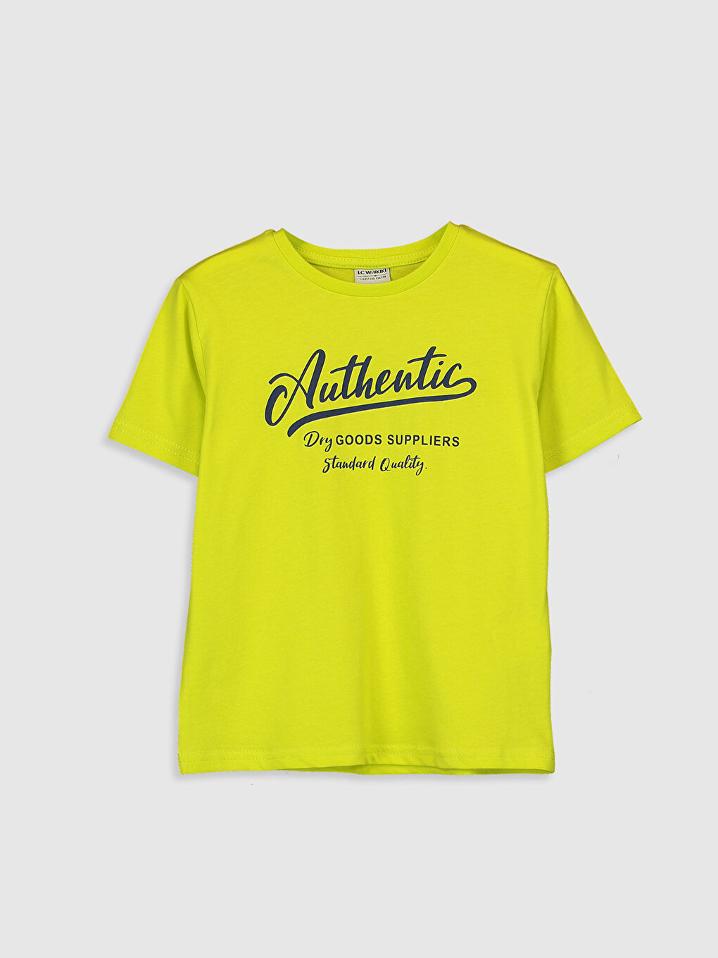 Yeşil Bisiklet Yaka Kısa Kollu Erkek Çocuk Tişört